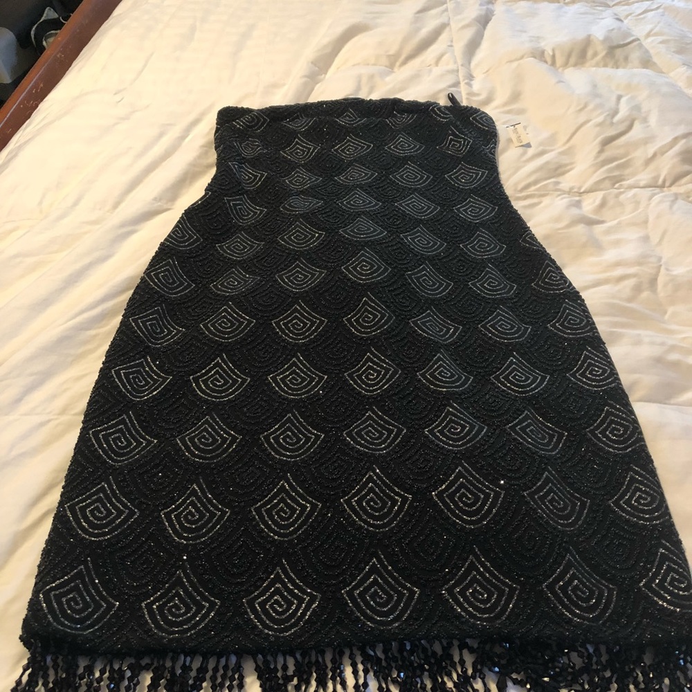 White House Black Market Black Strapless Dress